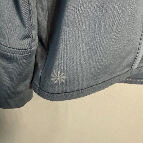 Athleta Plush Tech Pullover Hoodie Women's Medium Gray Active Running Outdoor - Picture 7 of 13